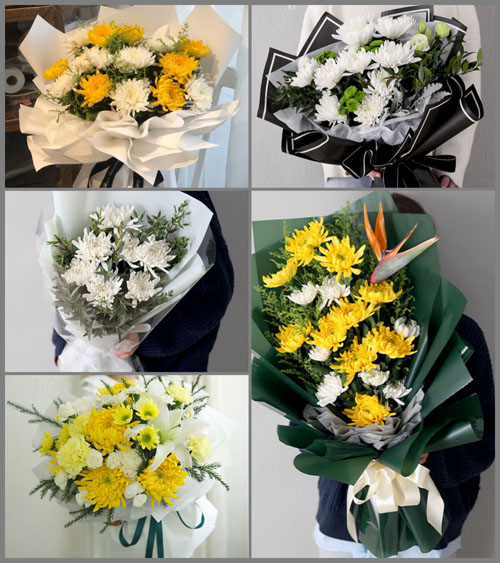 广东揭阳市普宁市梅林镇新楼村白事花束代送
